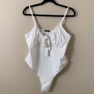 Shein white bodysuit size XL NEW